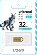 Флеш память USB Wibrand Lynx 32GB USB 2.0 Gold (WI2.0/LY32M2G) - изображение 2