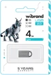 Флеш память USB Wibrand Lynx 4GB USB 2.0 Silver (WI2.0/LY4M2S) - изображение 2