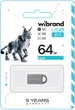 Флеш память USB Wibrand Lynx 64GB USB 2.0 Silver (WI2.0/LY64M2S) - изображение 2