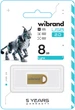 Флеш память USB Wibrand Lynx 8GB USB 2.0 Gold (WI2.0/LY8M2G) - изображение 2