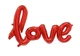 Фольгированная гирлянда-надпись "Love".Цвет: Красный. Длина: 1м. 12273 - изображение 2