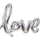 Фольгированная гирлянда-надпись "Love". Цвет: Серебро. Длина: 1м. 12272 - изображение 1