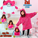 Толстовка плед с капюшоном для детей 60 см полиэстер 70% хлопок 30% Huggle Hoodie LS-101 - изображение 6