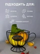 Настольный органайзер подставка Чашка для капсул кофе конфет фруктов металлический Черный (CCA-002) - изображение 4