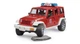 Игровой набор Bruder Пожарная машина Jeep Wrangler Unlimited Rubicon с фигуркой пожарного 1:16, 02528 - изображение 2