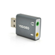 Контролер VEGGIEG US3-B, USB-sound card (7.1), Grey, Blister-Box (YT-SC-7.1-US3-B) - изображение 1