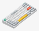 Бездротова механічна клавіатура NuPhy Halo75 V2 / Raspberry (linear, 46gf) / Color - Ionic White / Hot-Swappable, RGB, ANSI US - зображення 1
