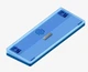 Бездротова механічна клавіатура NuPhy Halo96 V2 / Silent Red Clear-Top (linear, 45gf) / Color - Blue Lagoon / Hot-Swappable, RGB, ANSI US - зображення 2