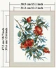 Набір для вишивання за нанесеною на канву схемою "Pomegranate". AIDA 11CT printed , 38*48 см - зображення 3