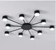 Світильник світлодіодний стельовий LUMINARIA RAY SLIM 10xGX53 BLACK - изображение 1