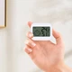 Портативний термометр гігрометр HTC-4 White - изображение 2