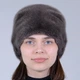 Женская шапка норковая Меховой Стиль Кубанка Шарпей 54-60 Кофейный (079/B) - изображение 2