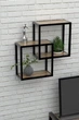 Настенная полка в стиле лофт EcoLoft DSP-1111Д Дуб Аппалачи - изображение 3