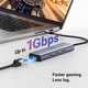 USB Хаб UGREEN CM512 6 in 1/USB-C/HDMI/3xUSB 3.0/USB-C PD/Gigabit Ethernet/Grey (UGR-15598) - зображення 4
