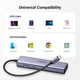 USB Хаб UGREEN CM512 6 in 1/USB-C/HDMI/3xUSB 3.0/USB-C PD/Gigabit Ethernet/Grey (UGR-15598) - зображення 5