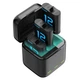 Зарядка и 2 аккумулятора GoPro 12 / 11 / 10 / 9 1750mAh Telesin S0-BCG-04-TGP - изображение 4