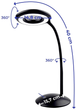 Світлодіодна настільна лампа Maximex зі збільшувальним склом Ø Чорна 14.8 см (4260484593504) - зображення 3
