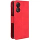 Чехол-книжка с кармашками Deexe Wallet Stand для ZTE Blade A34 - Red - изображение 7