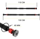 Турник раздвижной Cornix 110-150 см Black/Red (XR-0282) - изображение 10