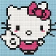 Алмазна мозаїка міні Origami Hello Kitty 10х10 см (ODM0111) - зображення 1