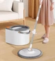 Набор швабра и ведро с отжимом Joybos Spin Mop S01, 3 насадки, по 2 мопа в комплекте - изображение 4