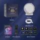 Проектор звездного неба 8 проекций, bluetooth колонка, белый шум 12 звуков EVIO HN-190 (Белый) - изображение 10