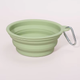 Силиконовая складная дорожная миска Derby Collapsible silicone pet bowl, 400 мл Мятный - изображение 1