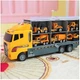 Игрушечный грузовик автовоз TIR Kruzzel комплект с 6 строительными машинками (22481) - изображение 4