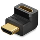 Адаптер UGREEN HDMI to HDMI 4K перехідник Male to Female Г-подібний 10.2 Гбіт/с (618BD5CD553C) - зображення 1