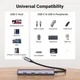 USB-Хаб UGREEN 4-Port Type-C to 2xUSB-A 3.0 2xType-C 3.0 Hub Space Grey (UGR-15395) - зображення 5