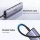 USB-Хаб UGREEN 4-Port Type-C to 2xUSB-A 3.0 2xType-C 3.0 Hub Space Grey (UGR-15395) - зображення 8