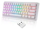 Клавіатура механічна ігрова Motospeed SK-66 Wireless White Hot Swap Gateron Red - зображення 2