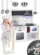 Деревянная кухня для детей Ricokids RC-846 7846 70x29.5x95 см белая - изображение 1