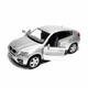 Детская металлическая машинка BMW X6 игрушечная коллекционная масштабная железная авто модель игрушка для детей БМВ х6 открываются двери серая 12.5 см - изображение 2