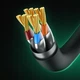 Патч корд сетевой кабель LAN RJ45 Baseus High Speed CAT8 40 Gigabit Ethernet Round Cable (2m, 40Gbps, САТ 8) - изображение 7