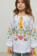 Біла вишивнка для дівчинки Любіть Україну 116 UKR-0314 UkrGlamour - изображение 2