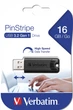 Флеш память USB Verbatim PinStripe 16GB USB 3.2 Gen1 Black (49316) - изображение 6