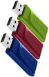 Флеш память USB Verbatim Store 'n' Go Slider 3x16GB USB 2.0 3 шт Red/Blue/Green (49326) - изображение 3
