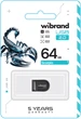 Флеш память USB Wibrand Scorpio 64GB USB 2.0 Black (WI2.0/SC64M3B) - изображение 2