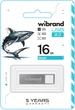 Флеш память USB Wibrand Shark 16GB USB 2.0 Silver (WI2.0/SH16U4S) - изображение 2