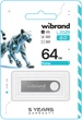 Флеш память USB Wibrand Puma 64GB USB 2.0 Silver (WI2.0/PU64U1S) - изображение 2