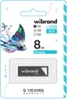 Флеш память USB Wibrand Stingray 8GB USB 2.0 Grey (WI2.0/ST8U5G) - изображение 2