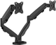 Настільне кріплення для монітора Fellowes Eppa Dual Monitor Arm 10-39" Black (9683401) - зображення 4