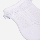 Набір шкарпеток дитячий YOCLUB 3Pack Girl's Socks With Frill SKL-0008G-0100 0-3 3 пари White (5904921620703) - зображення 3