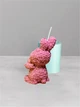 Силиконовая форма Кролик в розах - изображение 2