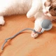 Смарт мяч для котов и собак, интерактивная игрушка для домашних животных с подсветкой + веревка-хвостик, серый (95171645) - изображение 2