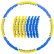 Обруч для похудения массажный разборный Хула Хуп Hula Hoop DYNAMIC HOOP JS-6018 (пластик, 8 секций с магнитами, d-100см, вес-2,1 кг) - изображение 1