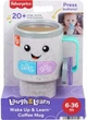 Детская игрушка Fisher-Price «Смейся и учись», кофейная кружка «Просыпайся и учись» музыкой и обучением для младенцев на английском языке 00194735182749 - изображение 1