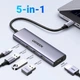 USB Хаб UGREEN CM511 5 in 1/USB-C/HDMI/3xUSB 3.0/USB-C PD/Grey (UGR-15597) - изображение 2