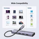 USB Хаб UGREEN CM511 5 in 1/USB-C/HDMI/3xUSB 3.0/USB-C PD/Grey (UGR-15597) - изображение 7